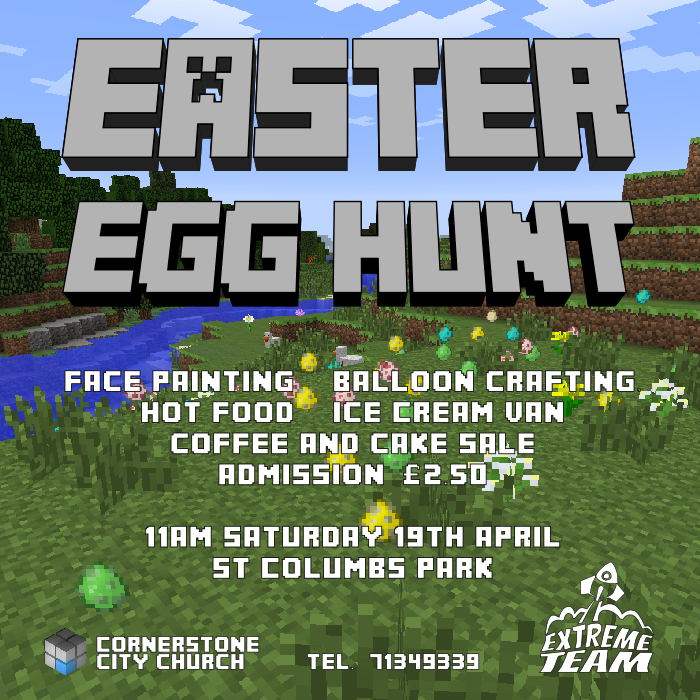 Minecraft-style Easter Egg Hunt